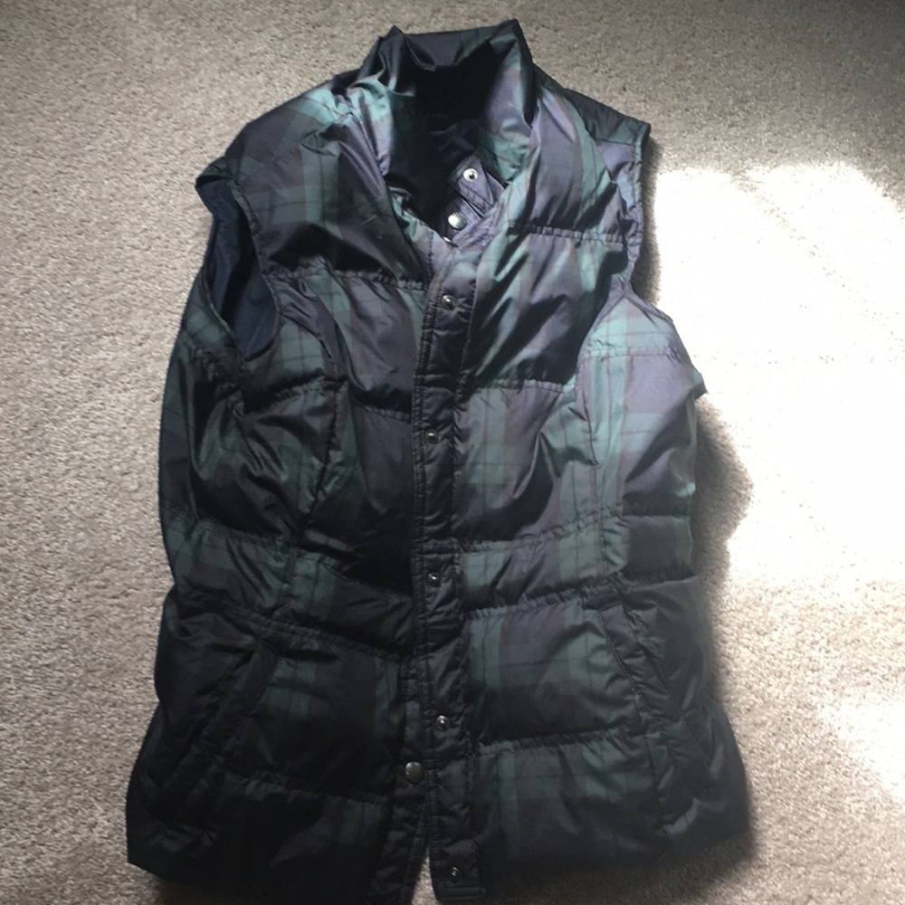 Lands End Tartan plaid vest